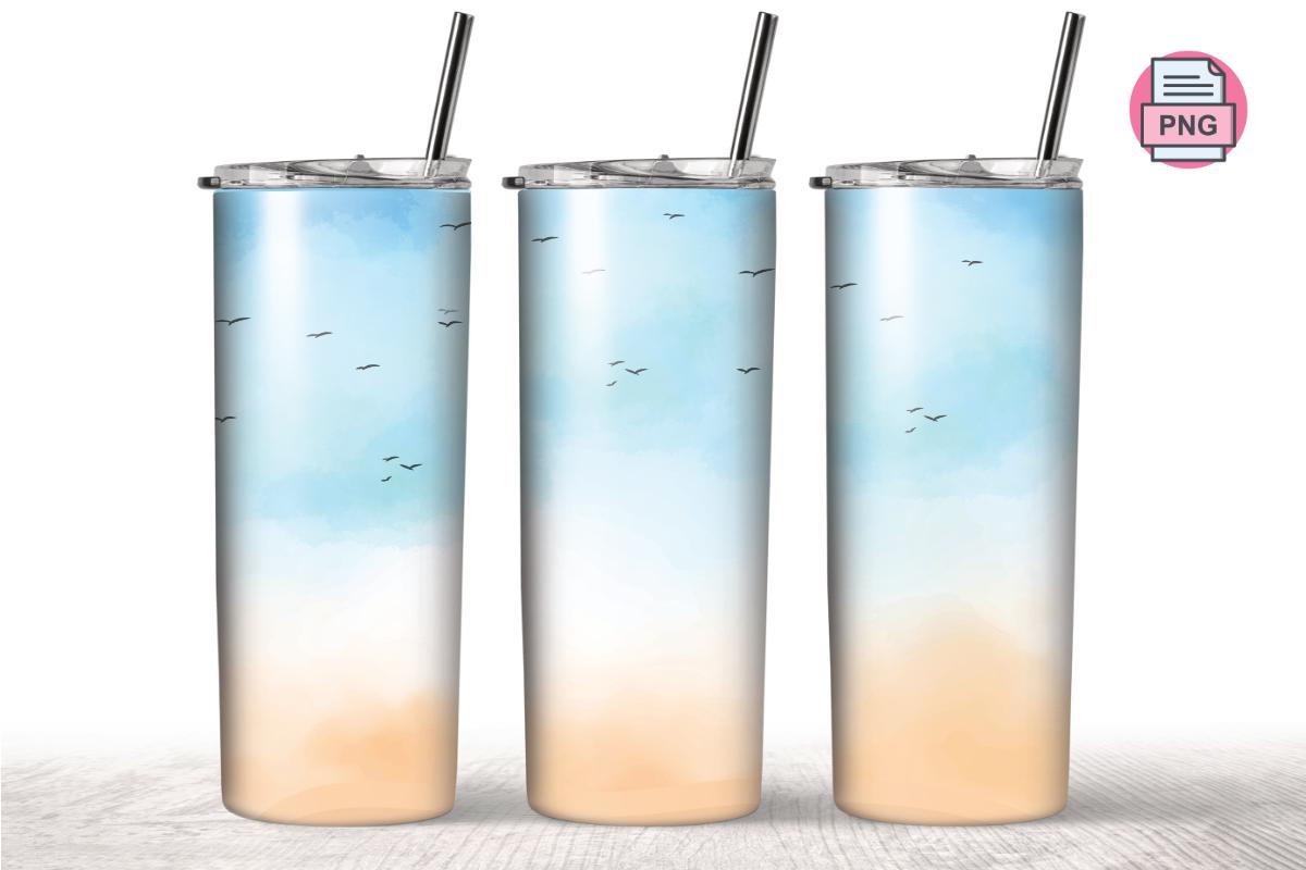 20 Oz Skinny Beach Summer Tumbler