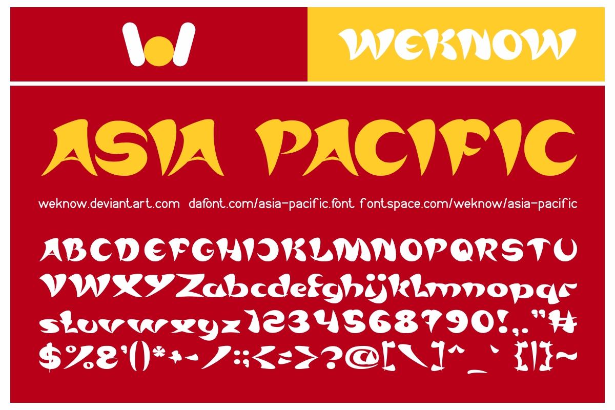Asia Pacific Font