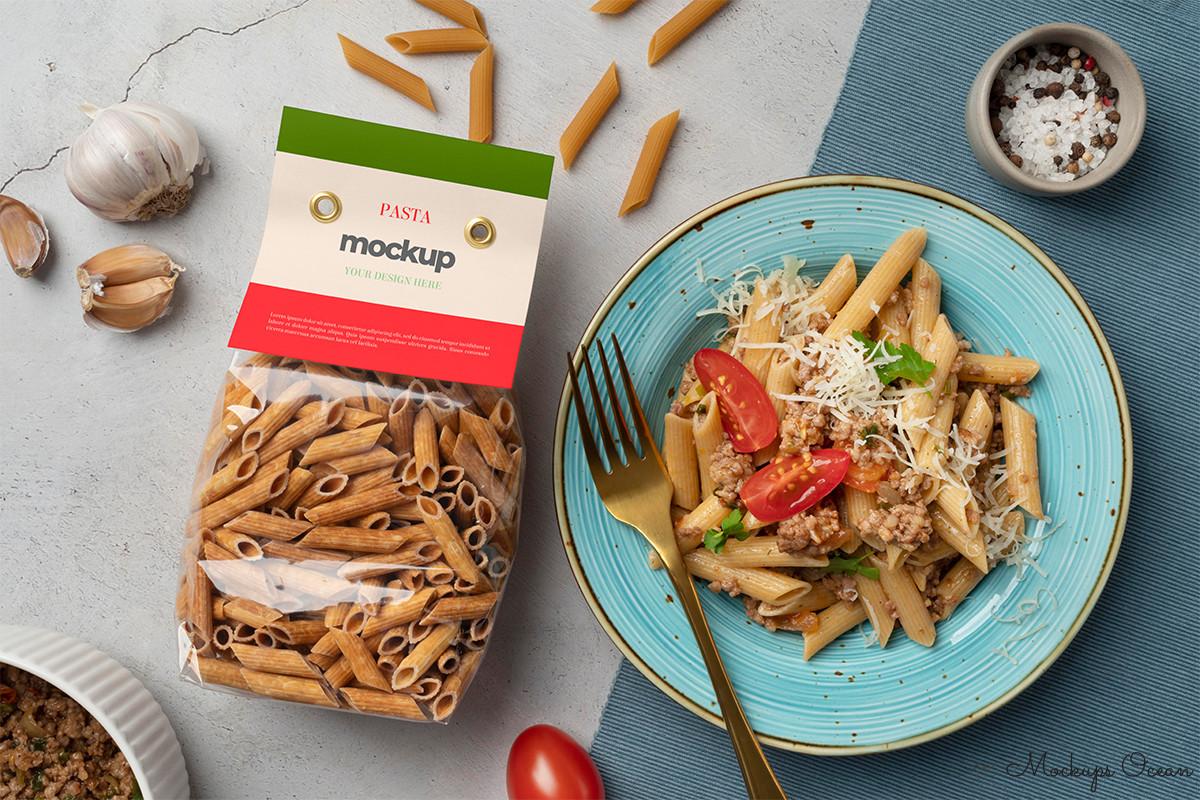 Beautiful Pasta Packaging Mockup