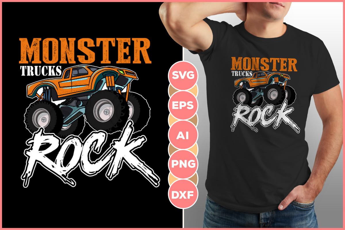 Monster Truck Rock Design
