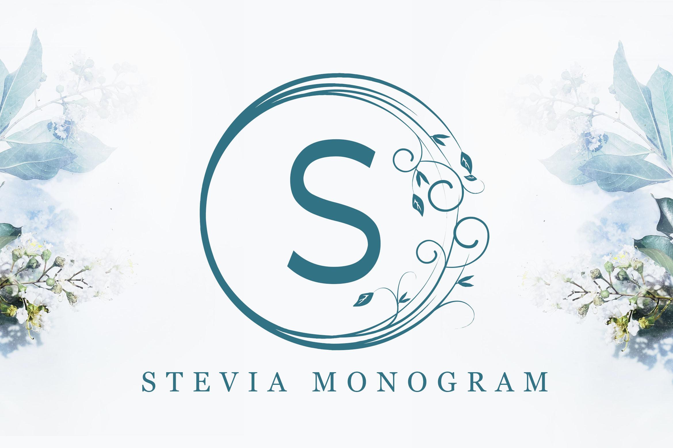 Stevia Monogram Font