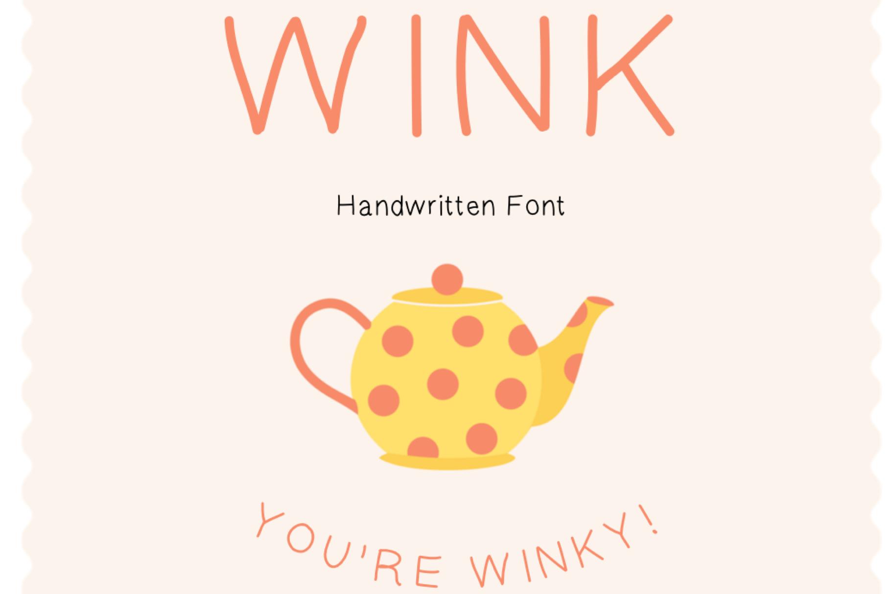 Wink Font