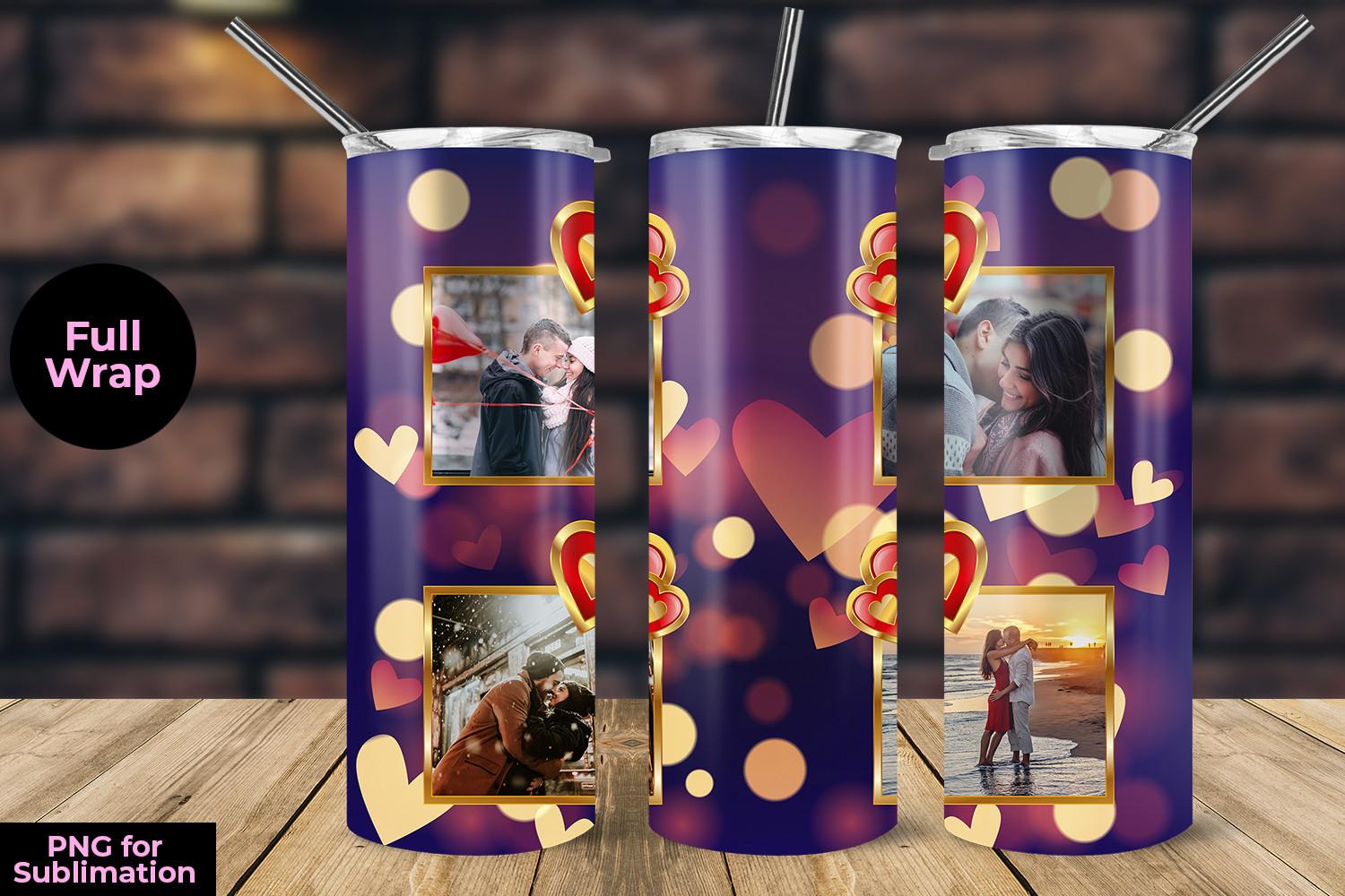 Photo Frame Valentine Day Skinny Tumbler