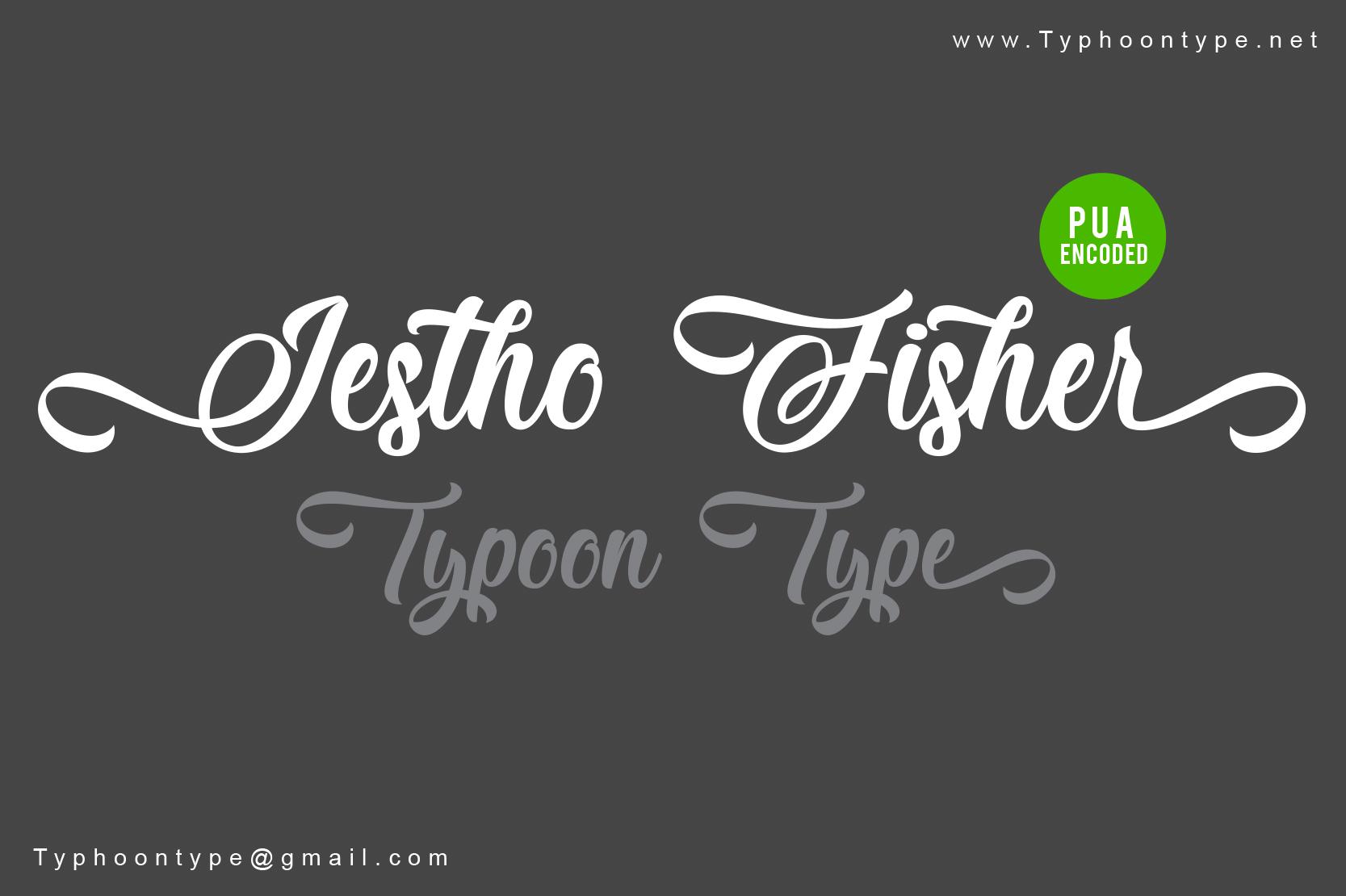Jestho Fisher Font