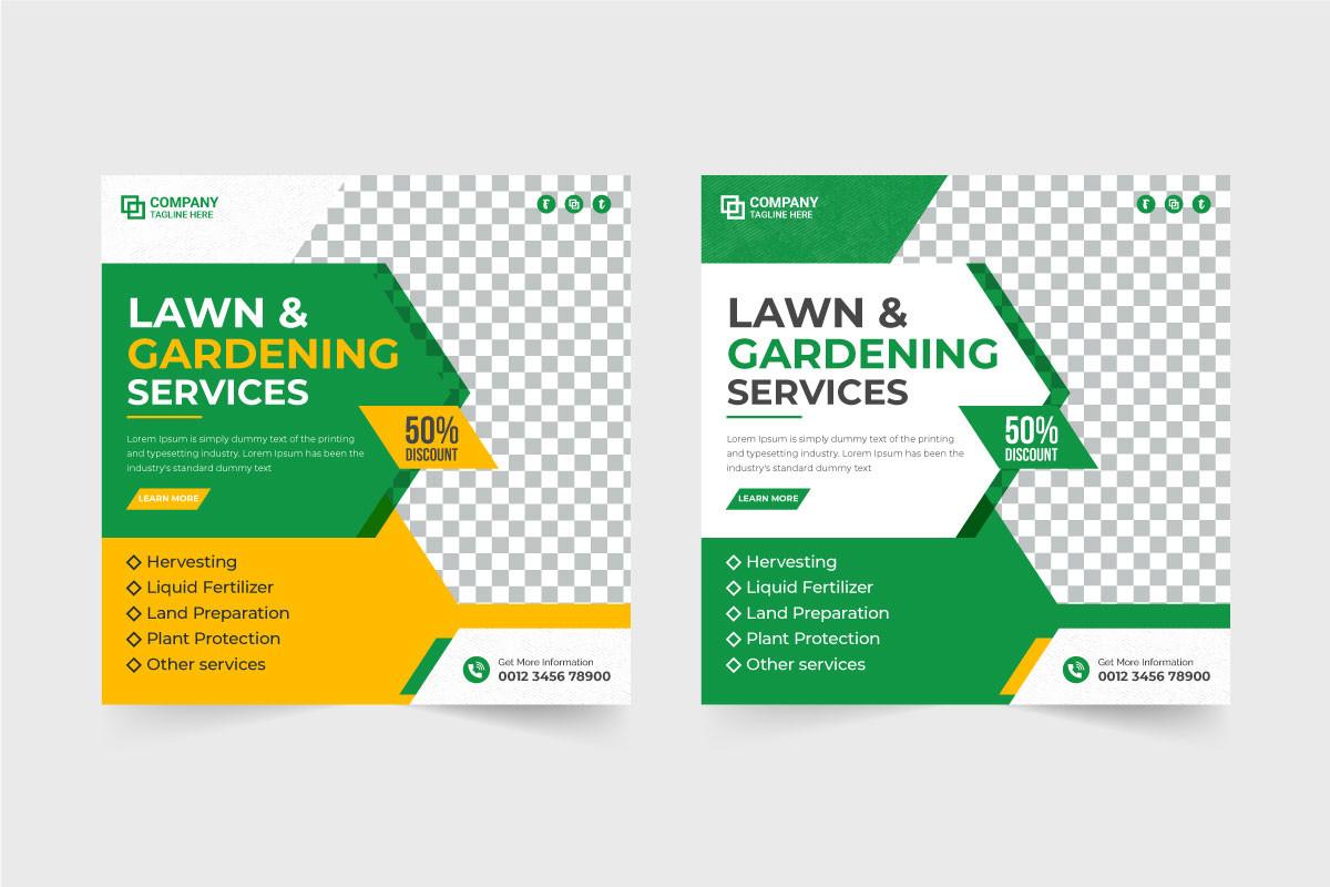 Lawn and Gardening Service Banner