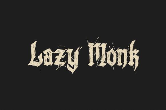 Lazy Monk Font