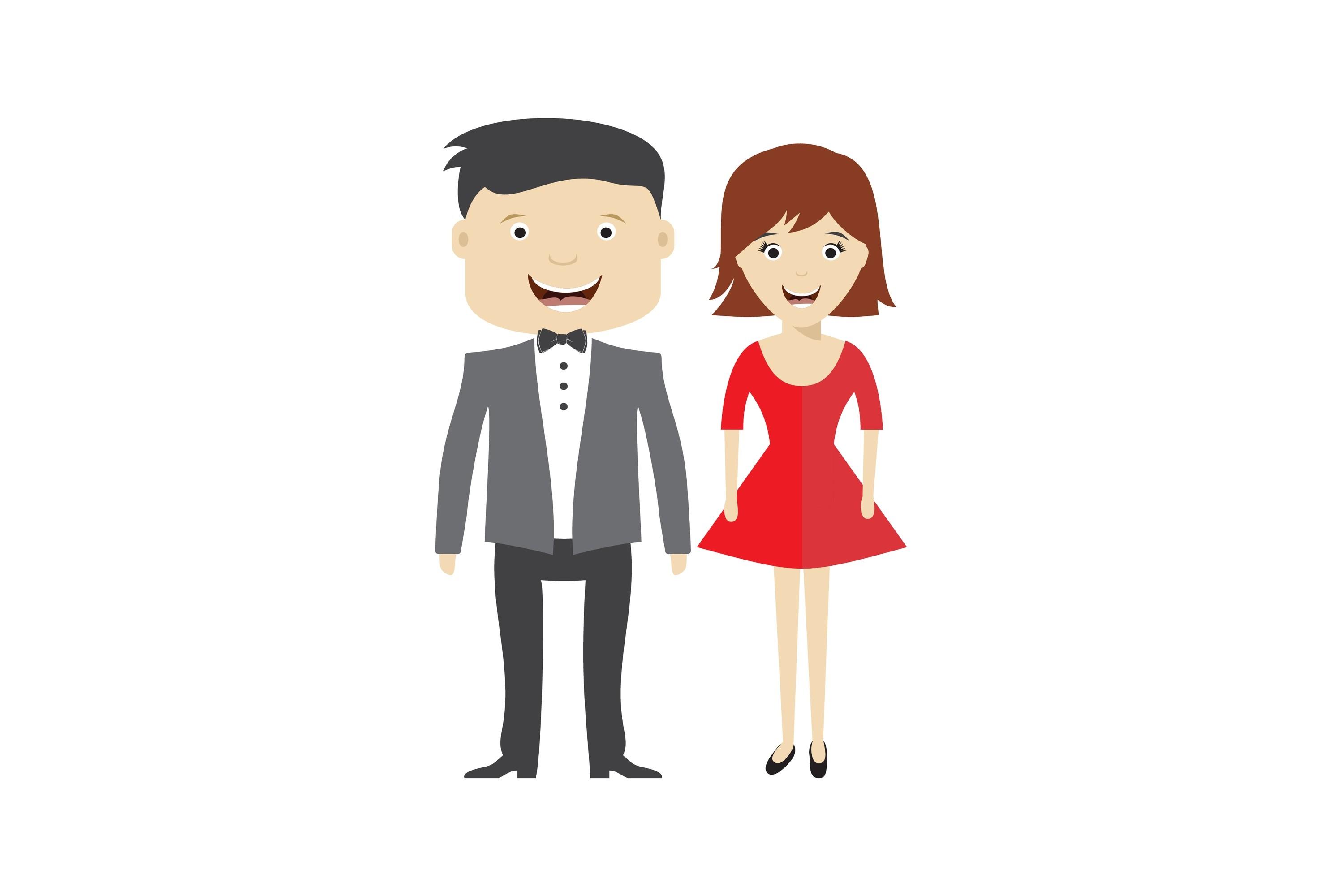 Man and Woman Vector Illustration