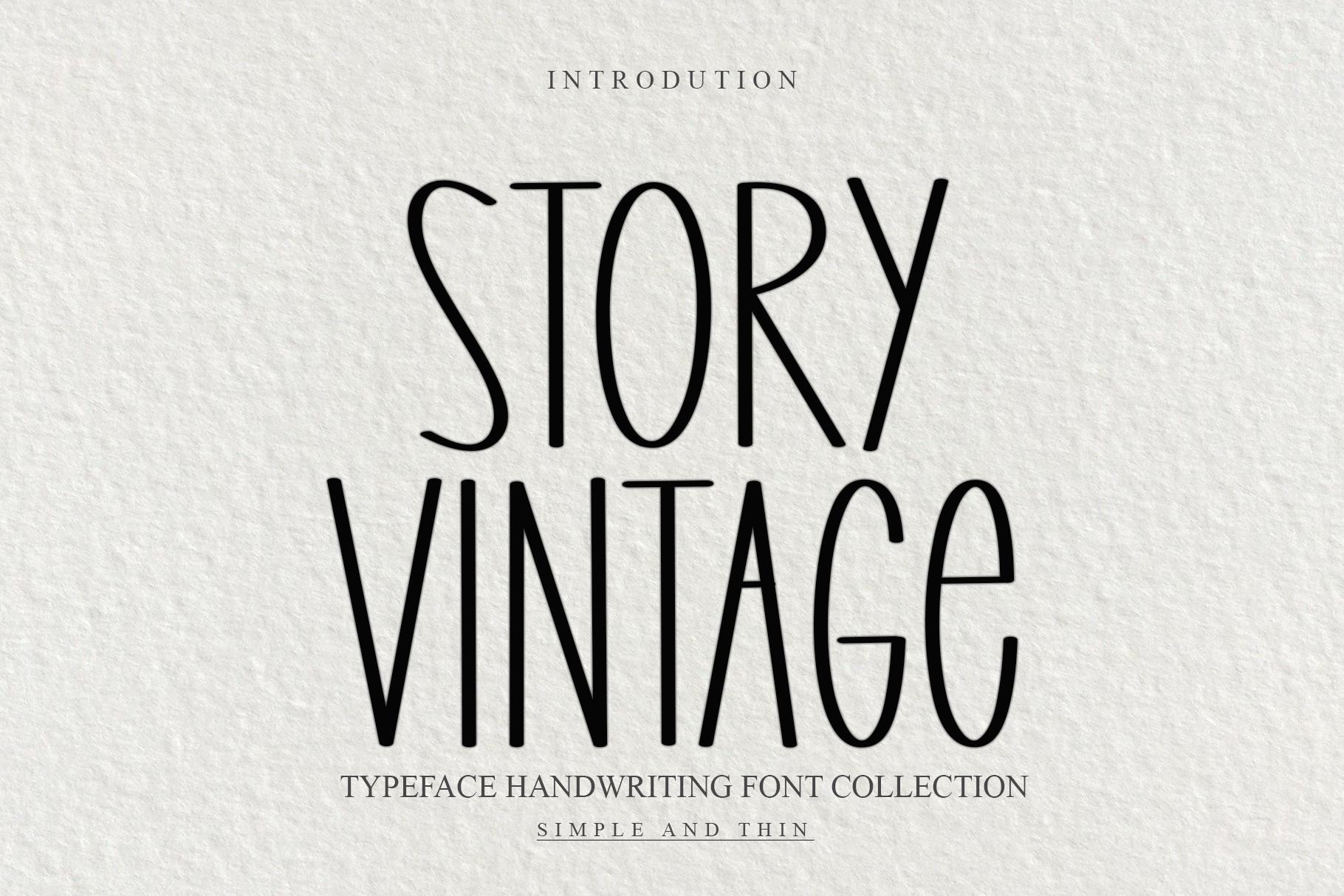 Story Vintage Font