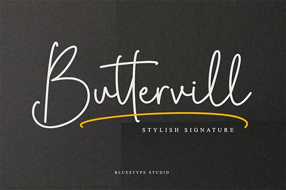 Buttervill Font