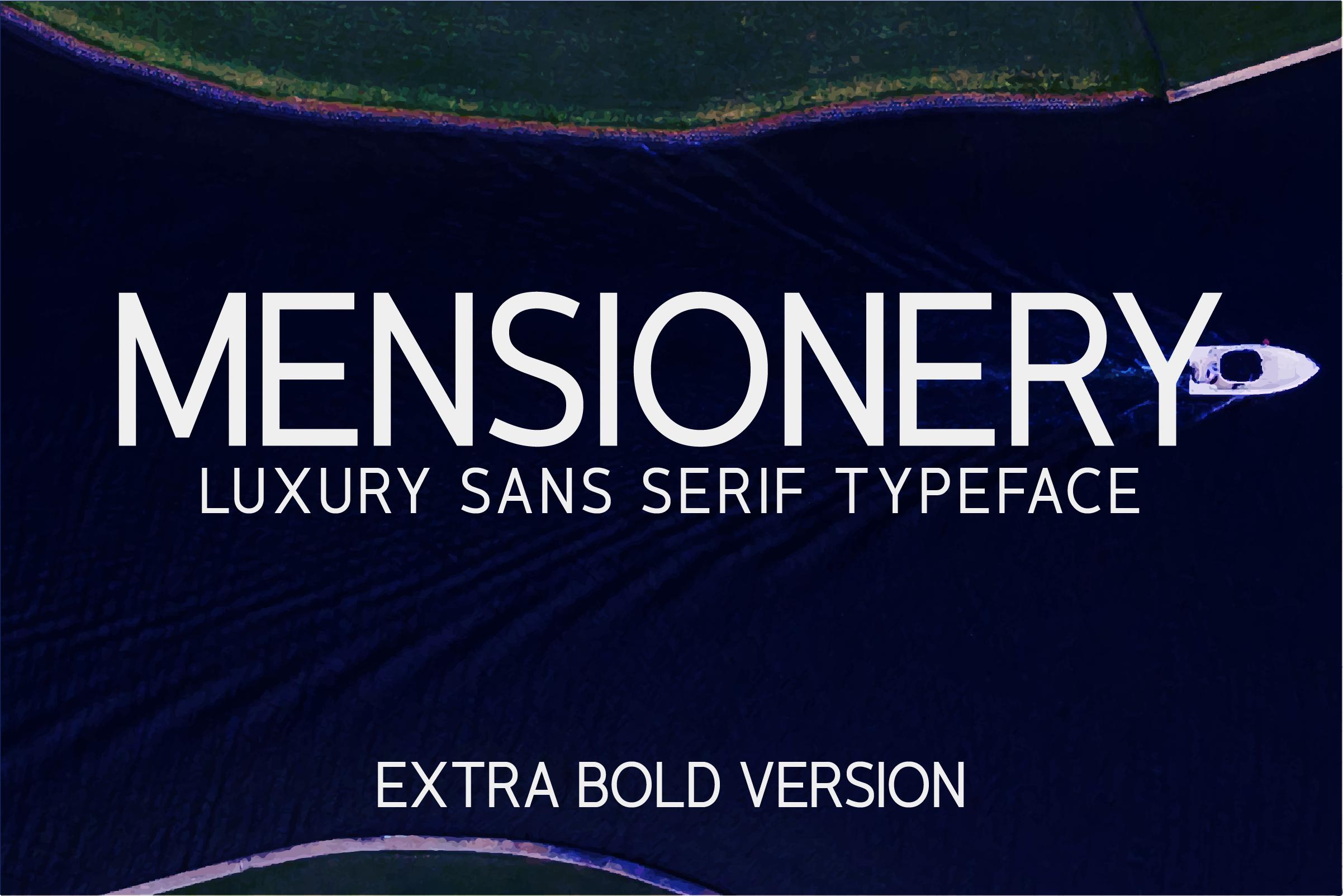 Mensionery Extra Bold Font