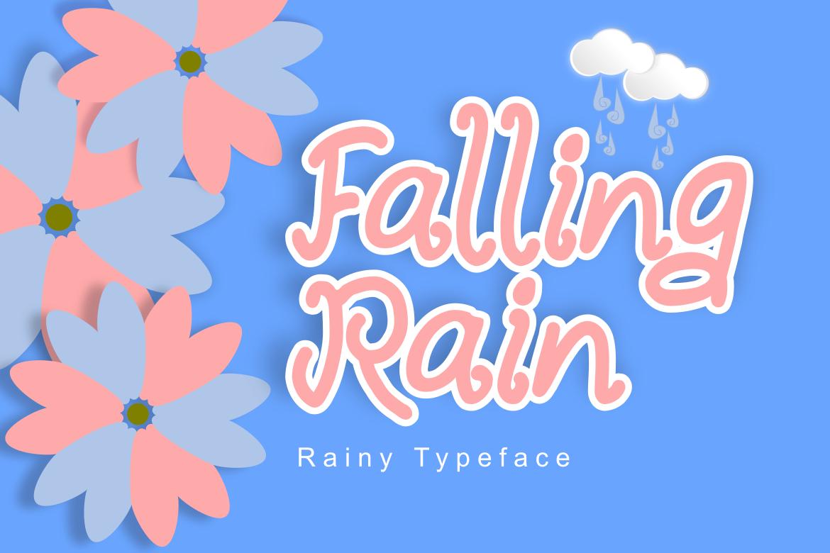 Falling Rain Font