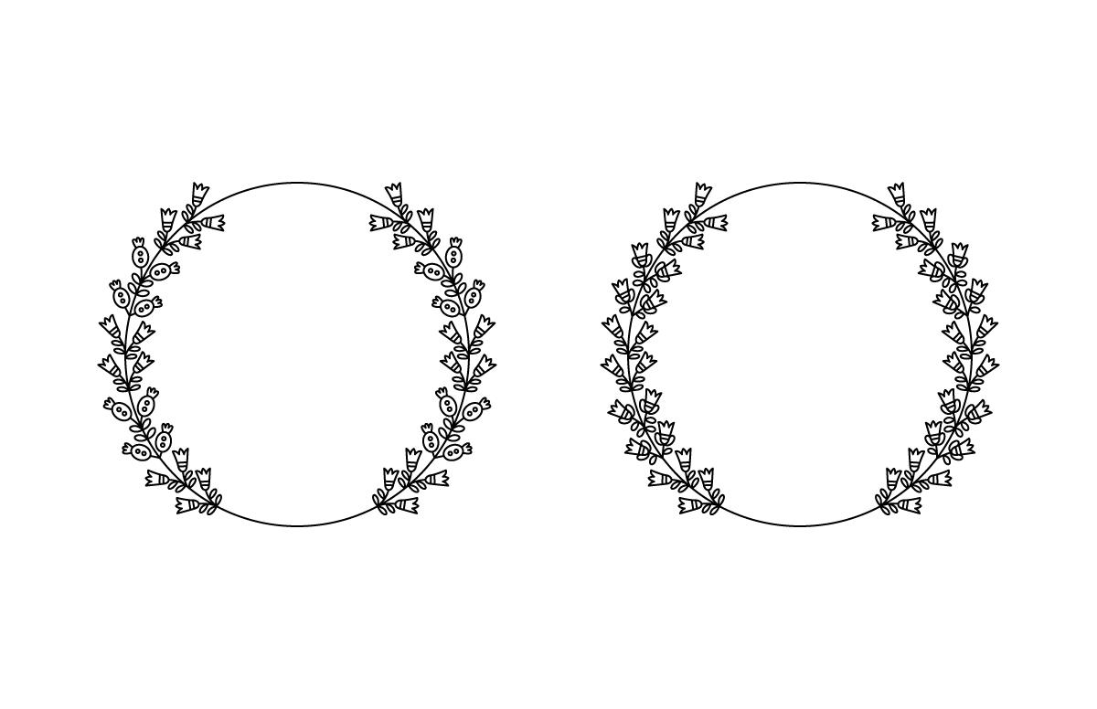 Circle Flower Frame