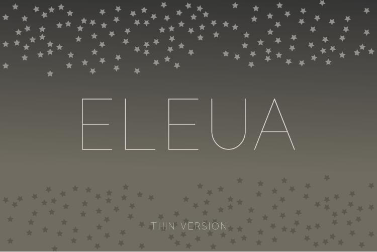 Eleua Thin Font