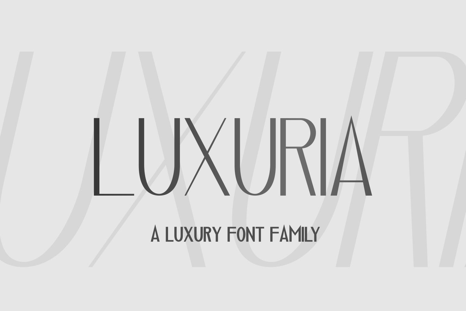 Luxuria Font
