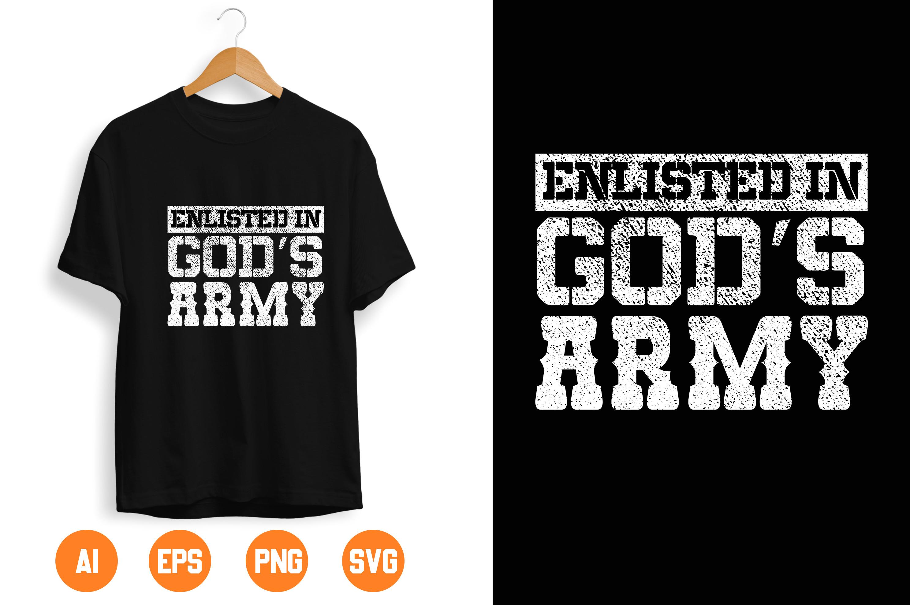 Enlisted in God's Army.