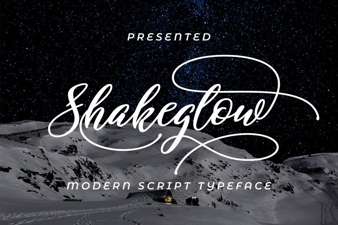 Shakeglow Script Font