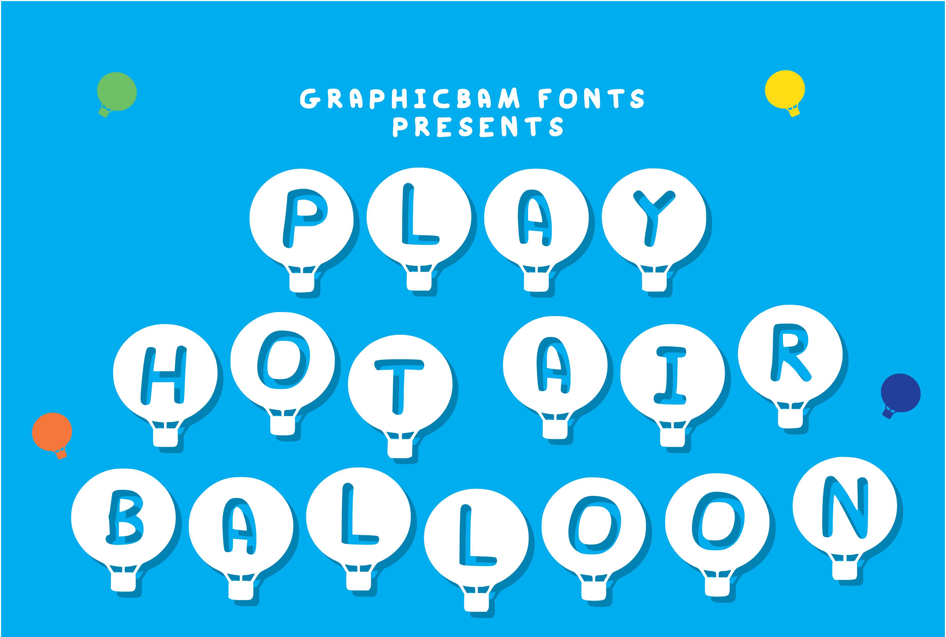 Play Hot Air Balloon Font