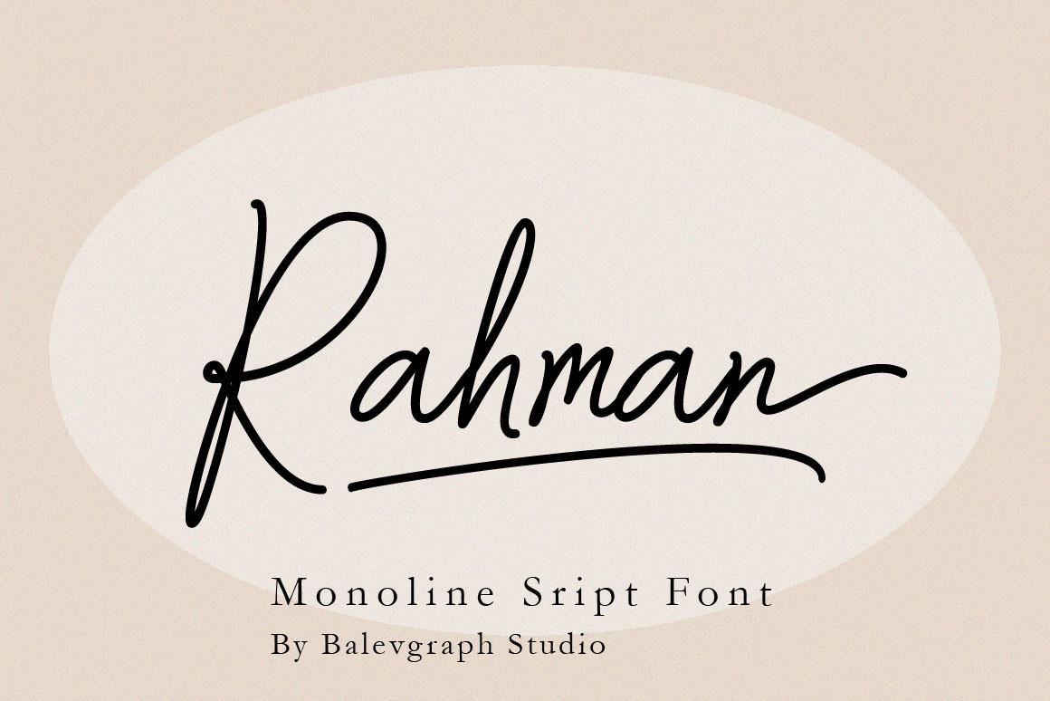 Rahman Font