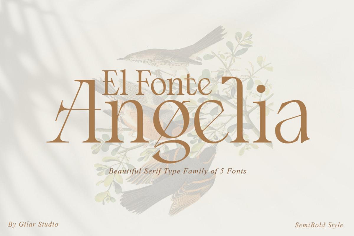 Angelia Semibold Font