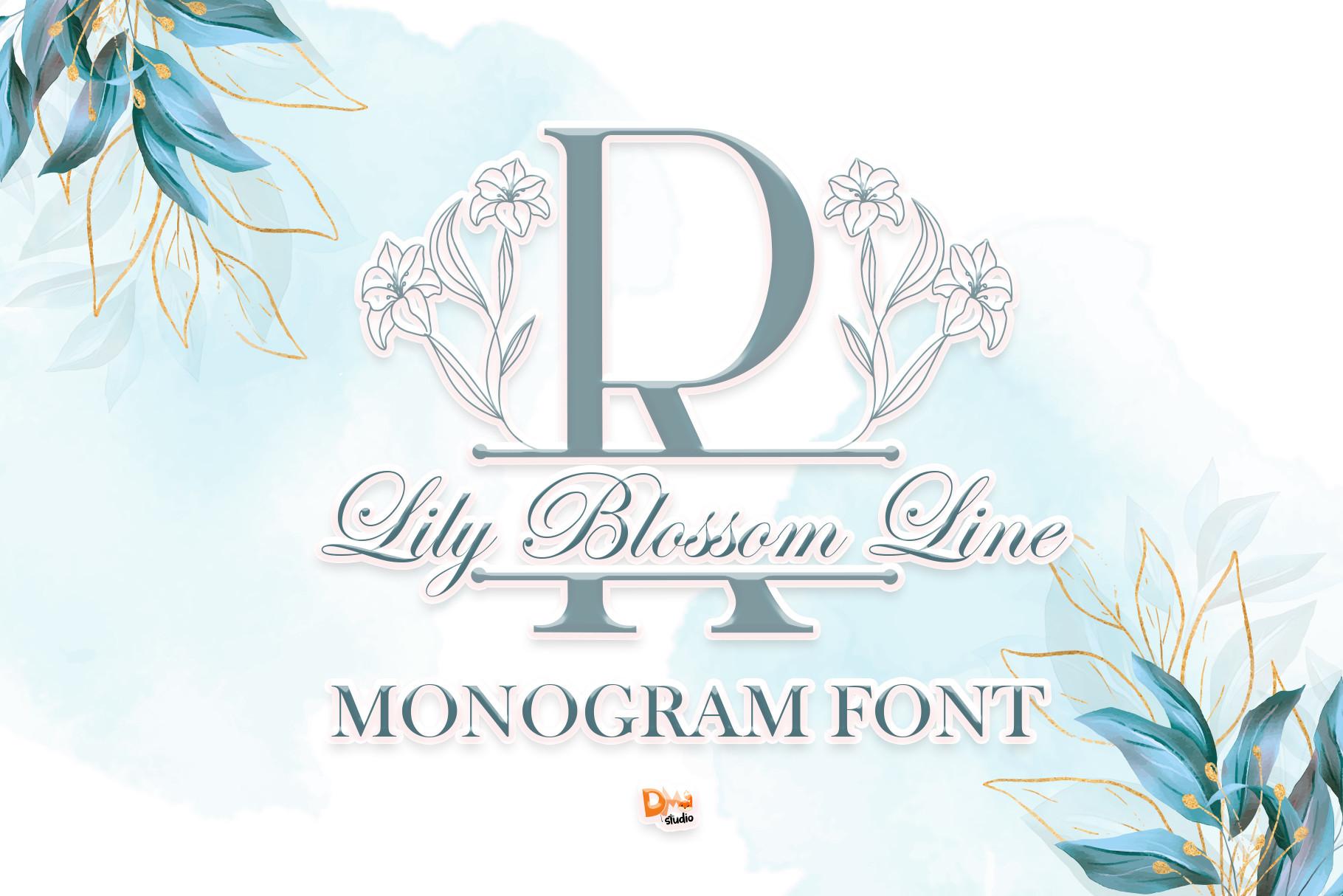 Lily Blossom Line Font