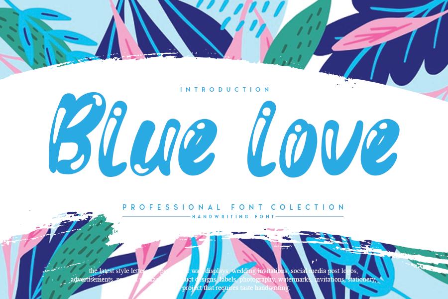 Blue Love Font