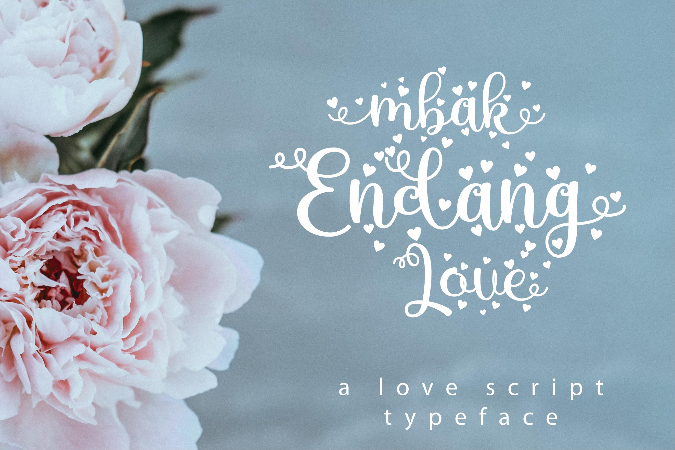 Mbak Endang Love Font