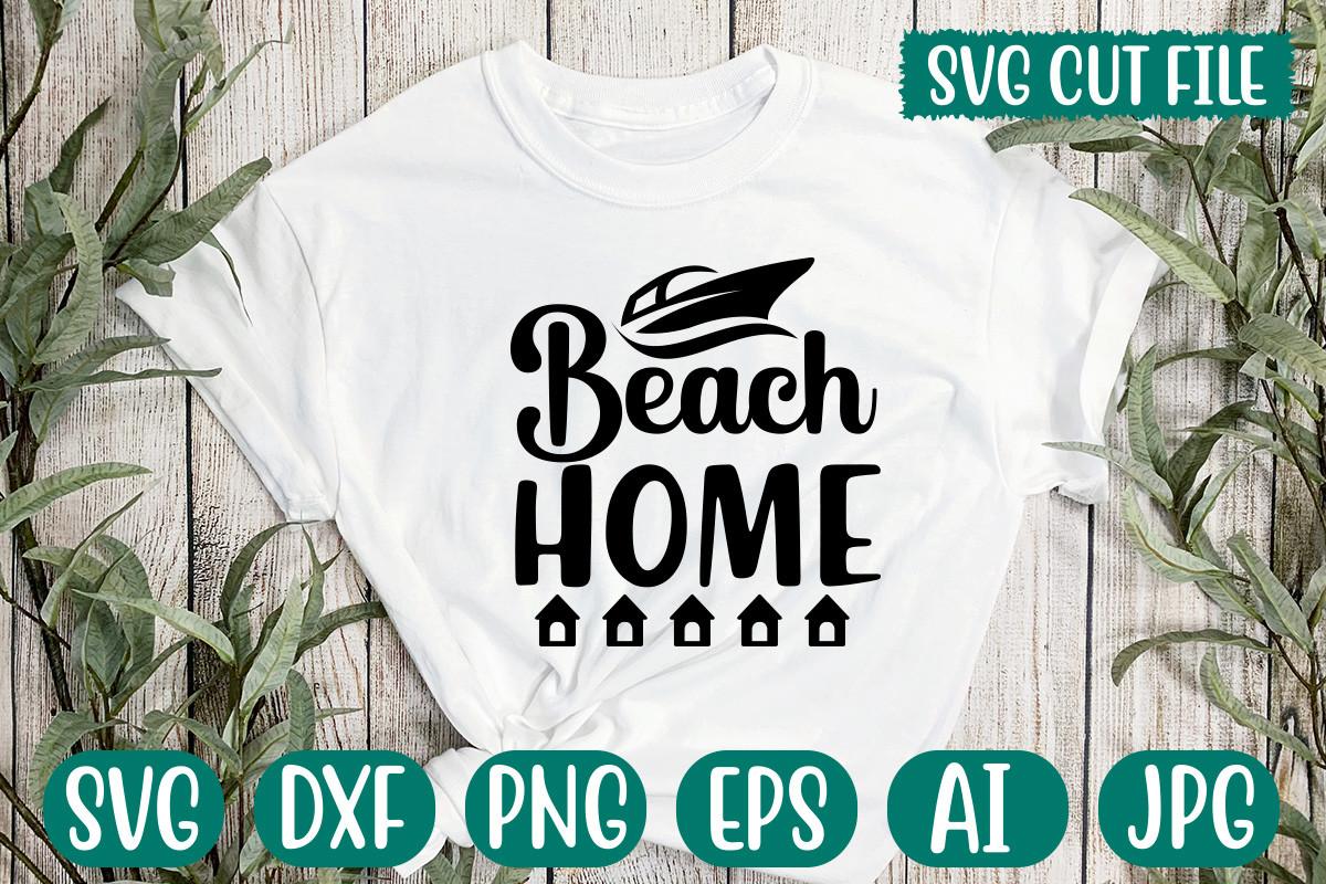 Beach Home  Svg Cut File