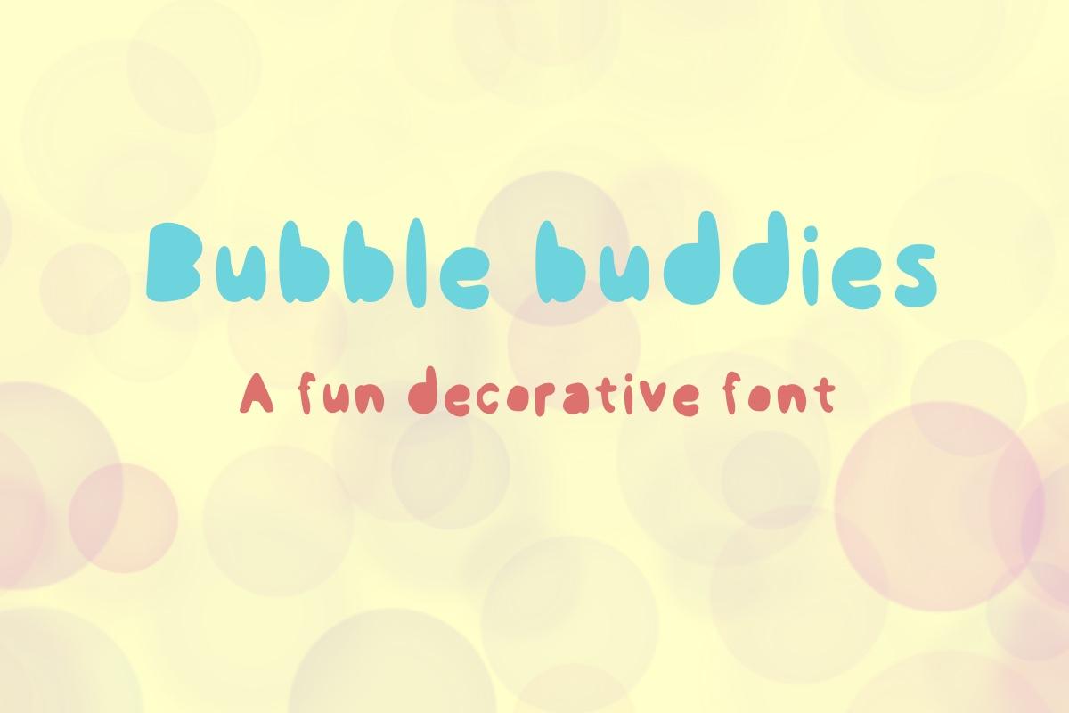 Bubble Buddies Font