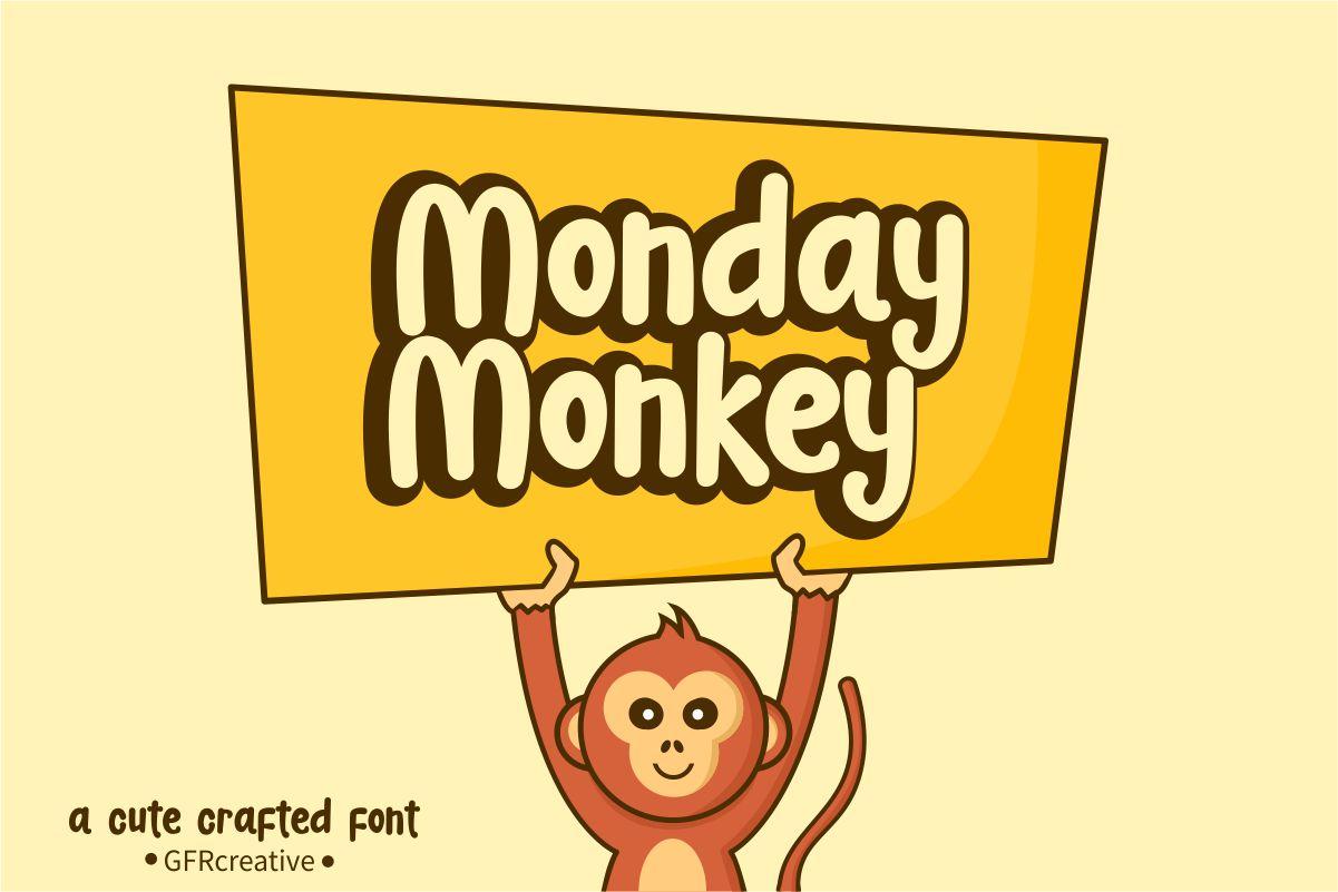 Monday Monkey Font
