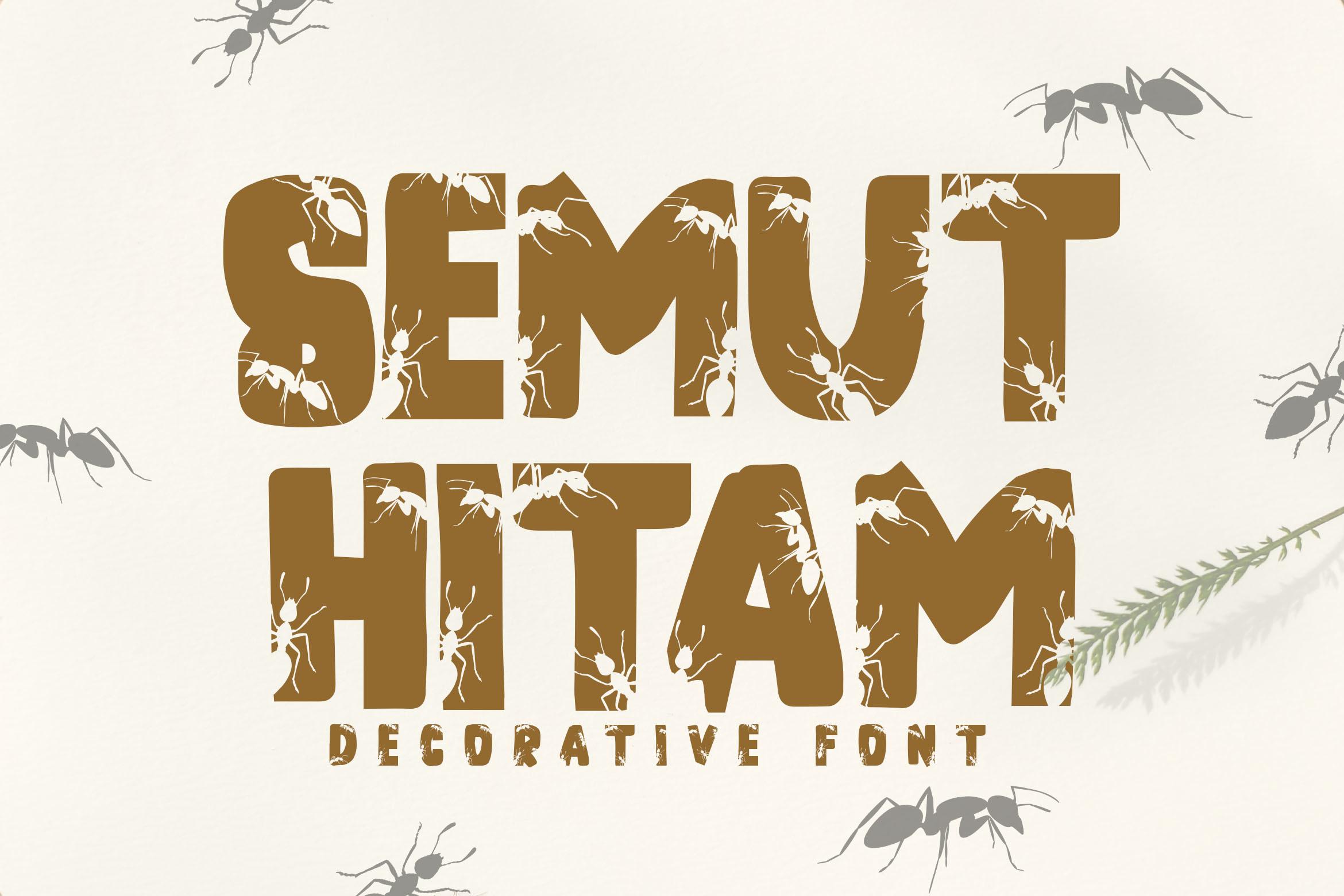 Semut Hitam Font