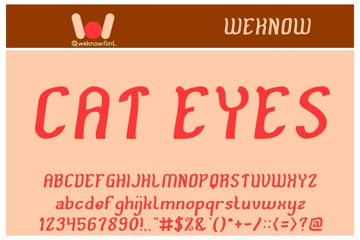 Cat Eyes Font