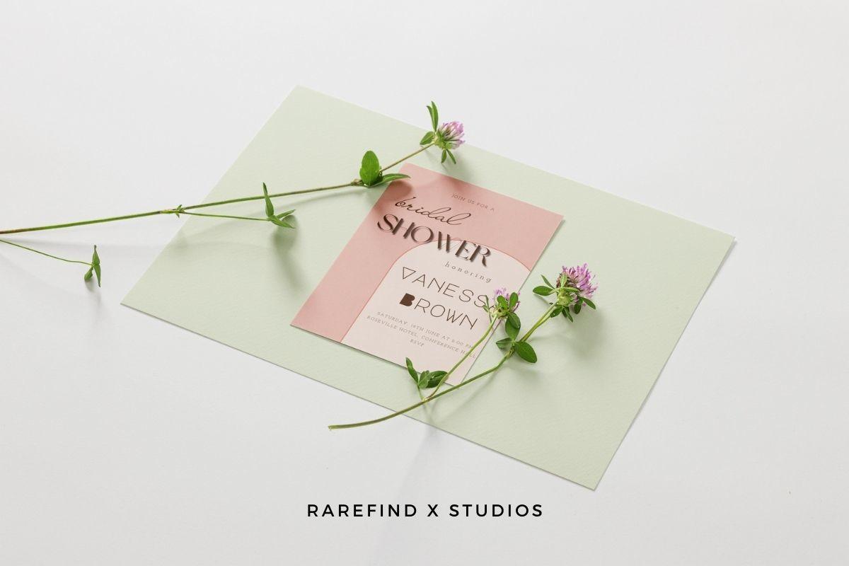 The Arch Bridal Shower Invitation Card.