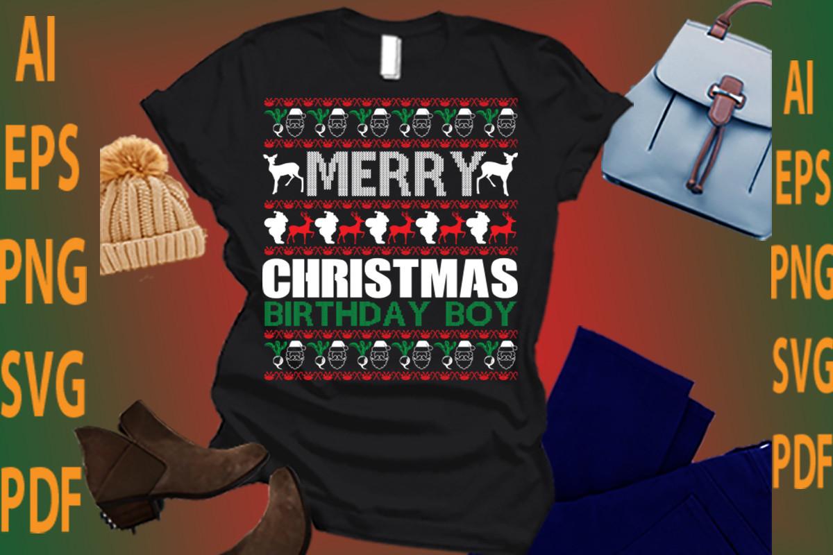 Merry Christmas Birdhday Boy