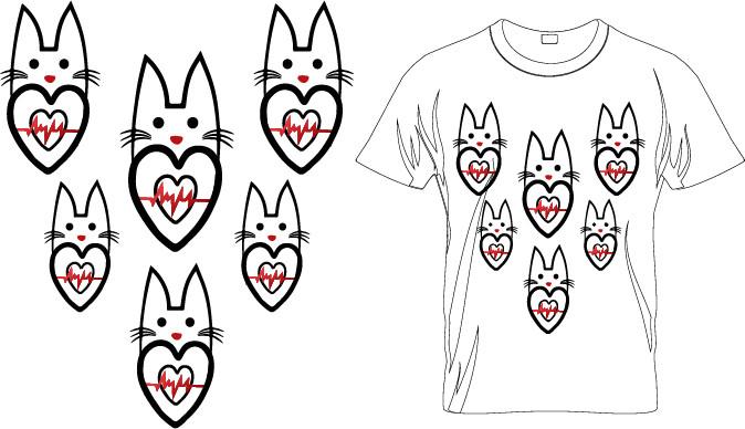 LOVE CAT T-SHIRT DESIGN