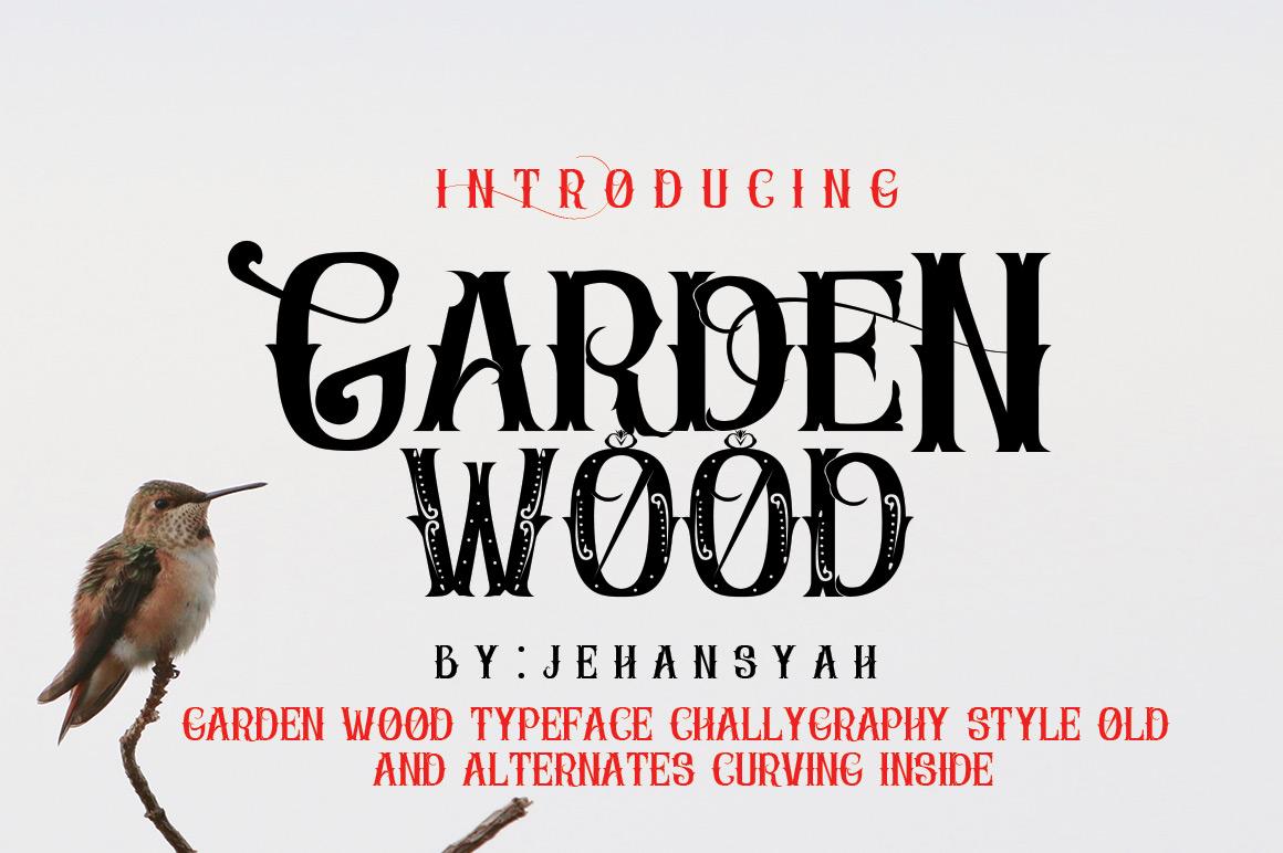Garden Wood Font