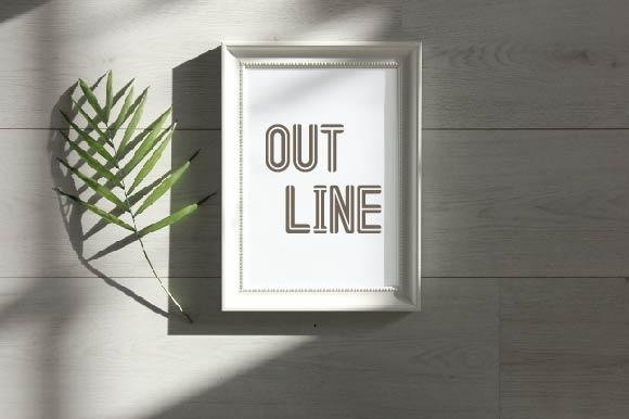 Out Line Font