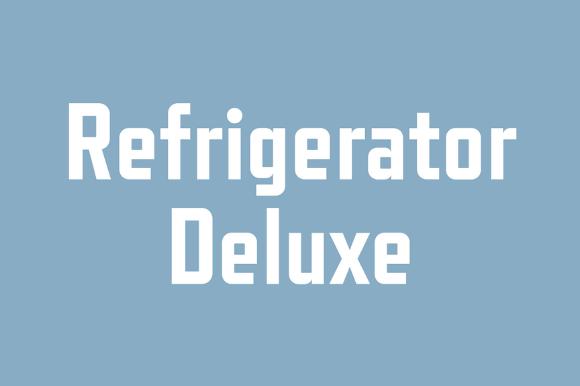 Refrigerator Deluxe Font
