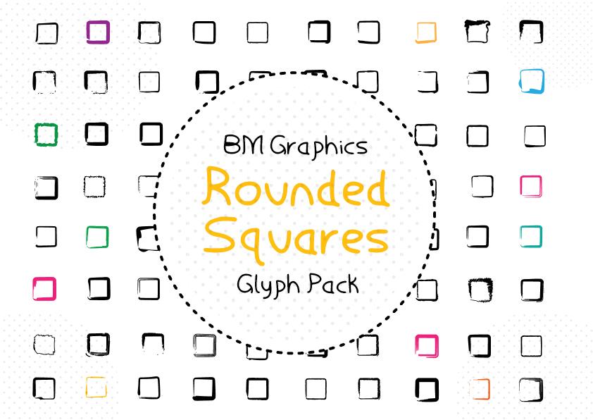 Rounded Squares Font