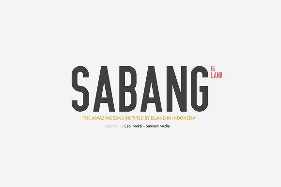 Sabang Island Font